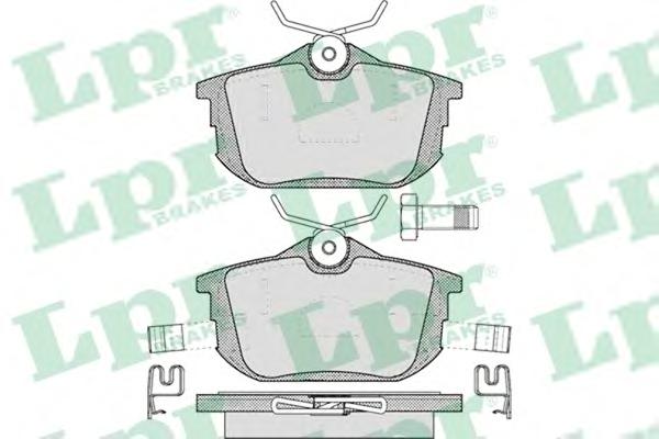 Комплект тормозных колодок, дисковый тормоз LPR