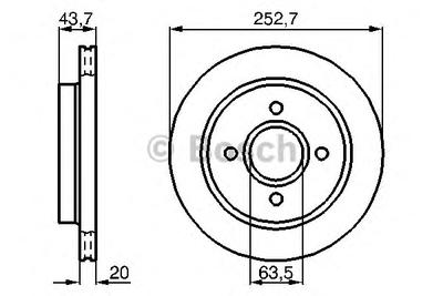 Тормозной диск BOSCH 0986478605