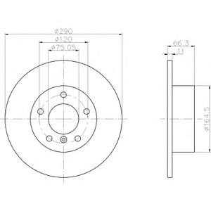 Тормозной диск TEXTAR 92261003