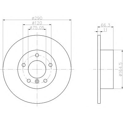 Тормозной диск TEXTAR