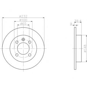 Тормозной диск TEXTAR 92098203