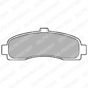 Комплект тормозных колодок, дисковый тормоз DELPHI