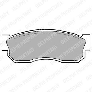 Комплект тормозных колодок, дисковый тормоз DELPHI