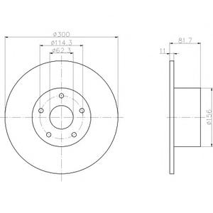 Тормозной диск TEXTAR 92233100