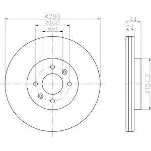 Тормозной диск TEXTAR 92254603