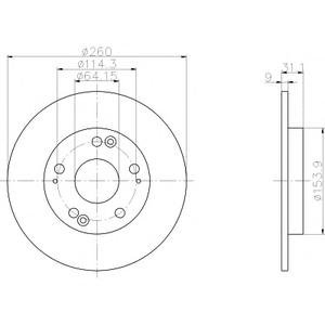 Тормозной диск TEXTAR 92224103