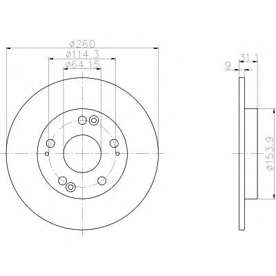 Тормозной диск TEXTAR