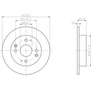 Тормозной диск TEXTAR 92081700