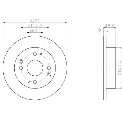 Тормозной диск TEXTAR