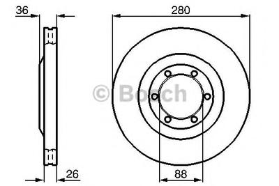 Тормозной диск BOSCH 0986478437