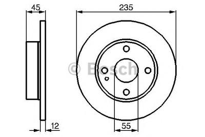 Тормозной диск BOSCH 0986478252