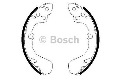 Комплект тормозных колодок BOSCH 0986487436