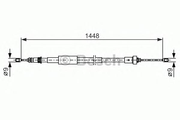 Трос, стояночная тормозная система BOSCH