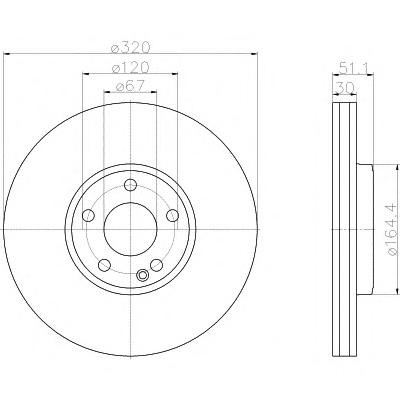 Тормозной диск TEXTAR