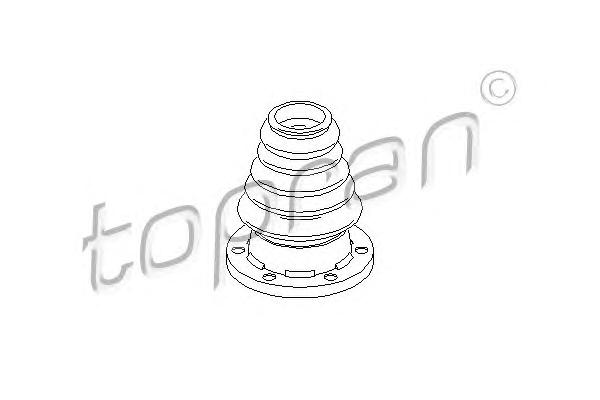 Пыльник, приводной вал TOPRAN