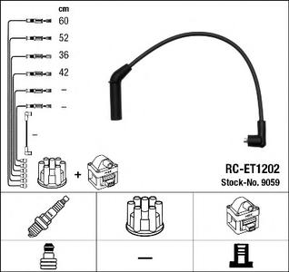 Комплект проводов зажигания NGK RC-ET1202