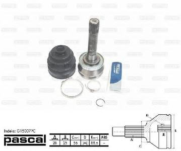 ШРУС PASCAL G15007PC