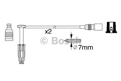 Комплект проводов зажигания BOSCH 0 986 356 311
