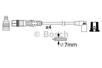 Комплект проводов зажигания BOSCH 0 986 356 331