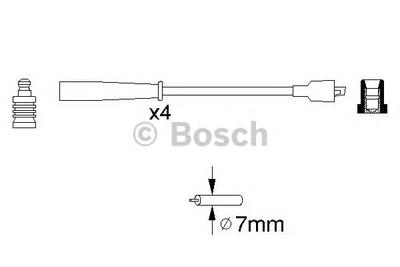 Комплект проводов зажигания BOSCH 0 986 356 716