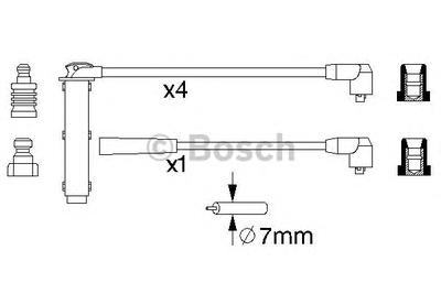 Комплект проводов зажигания BOSCH 0 986 356 731