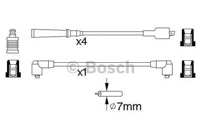 Комплект проводов зажигания BOSCH 0 986 356 773