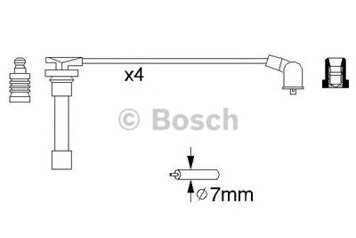 Комплект проводов зажигания BOSCH 0 986 356 793