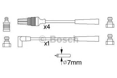 Комплект проводов зажигания BOSCH 0 986 356 889