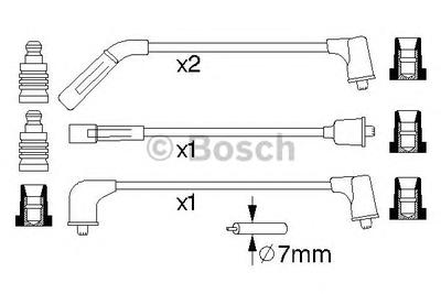 Комплект проводов зажигания BOSCH 0 986 356 988