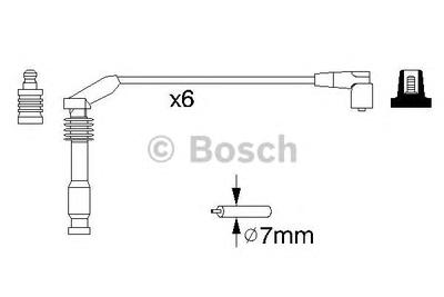 Комплект проводов зажигания BOSCH 0 986 357 143