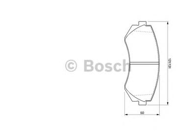 Комплект тормозных колодок, дисковый тормоз BOSCH 0 986 424 489