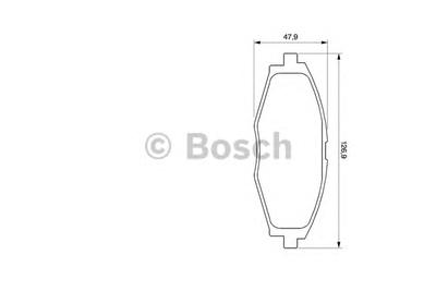 Комплект тормозных колодок, дисковый тормоз BOSCH 0 986 424 512