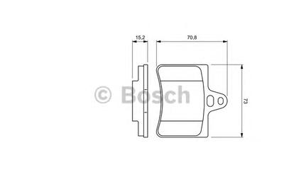 Комплект тормозных колодок, дисковый тормоз BOSCH 0 986 424 580