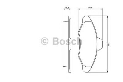 Комплект тормозных колодок, дисковый тормоз BOSCH 0 986 460 949