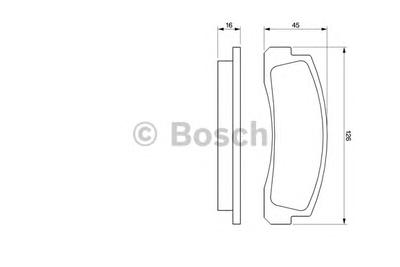 Комплект тормозных колодок, дисковый тормоз BOSCH 0 986 466 601