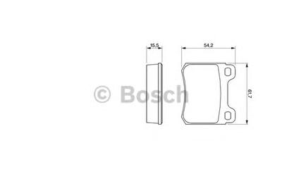 Комплект тормозных колодок, дисковый тормоз BOSCH 0 986 466 871