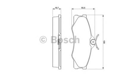 Комплект тормозных колодок, дисковый тормоз BOSCH 0 986 469 790