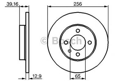 Тормозной диск BOSCH 0 986 478 329