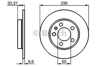 Тормозной диск BOSCH 0 986 478 481