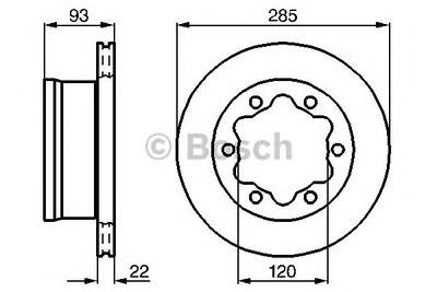 Тормозной диск BOSCH 0 986 478 555