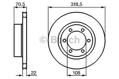 Тормозной диск BOSCH 0 986 478 698