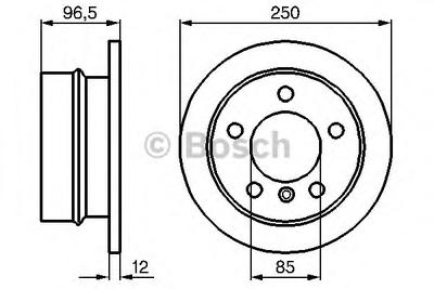 Тормозной диск BOSCH 0 986 478 863