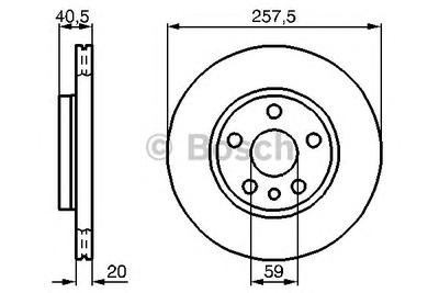 Тормозной диск BOSCH 0 986 478 896