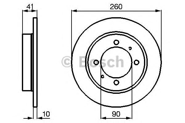 Тормозной диск BOSCH