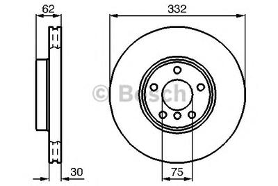 Тормозной диск BOSCH 0 986 478 974