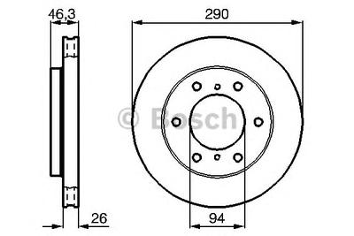 Тормозной диск BOSCH 0 986 478 990