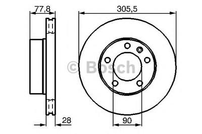 Тормозной диск BOSCH 0 986 479 001