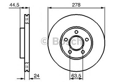 Тормозной диск BOSCH 0 986 479 069