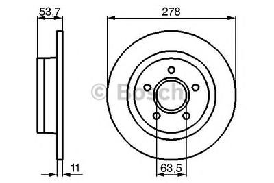 Тормозной диск BOSCH 0 986 479 070