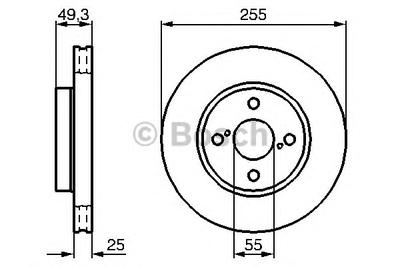 Тормозной диск BOSCH 0 986 479 085